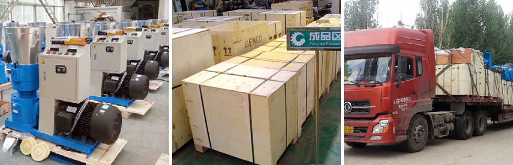 吉姆克飼料顆粒機發(fā)貨現場